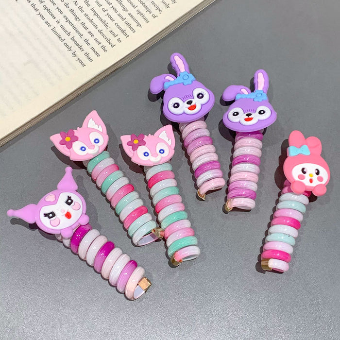 Wholesale Children' s Phone Cord Hair Scrunchies Cartoon Animal  Headwear