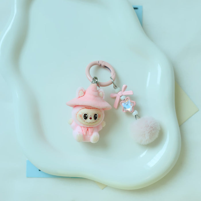 Wholesale Flocking wizard key chain pendant cute doll accessories mobile phone accessories pendant