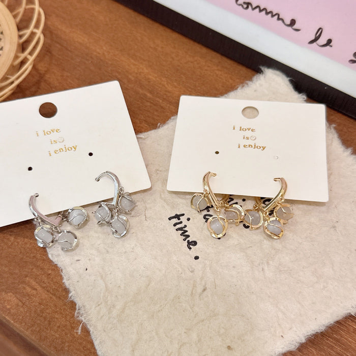 Wholesale Elegant design sense, high-end earrings, cool style, light luxury ear buckle