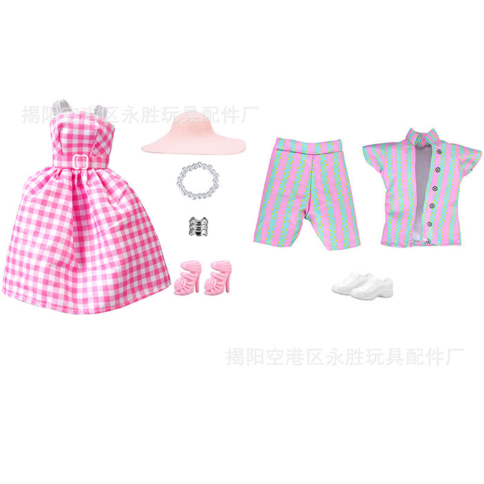 Wholesale Doll clothing design movie with model couple doll clothes