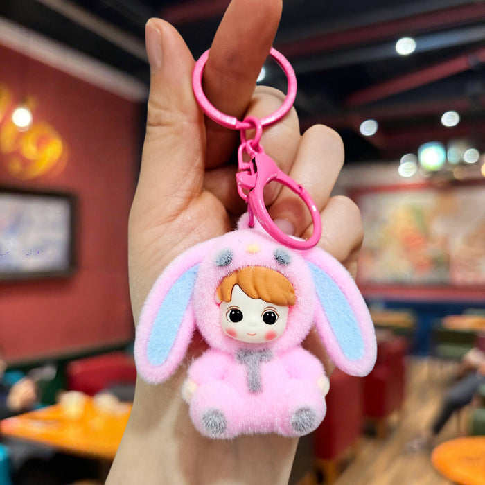 Wholesale Cute Flower Blossom Demon Special Bright Keychain Student Backpack Hanging Couple Car Key Chain Small Gift