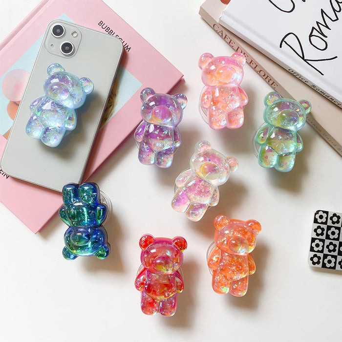 Wholesale 3D Holographic Bear Pop-out Phone Grips