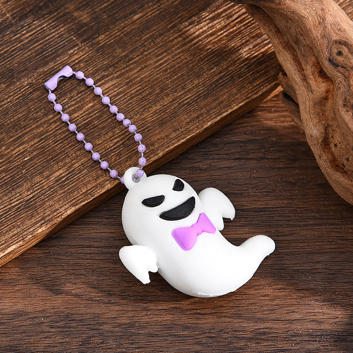 Wholesale  keychain trick-or-treating ghost pumpkin keychain  pendant chain skull ghost key chain