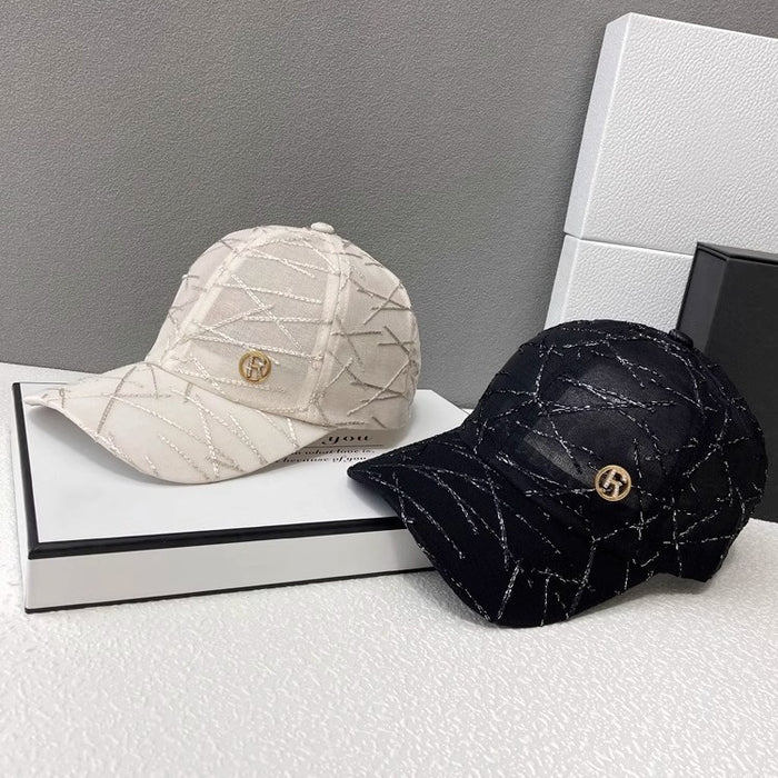 Wholesale Hat letter breathable mesh baseball cap, outdoor sun shading and sun protection versatile duckbill cap