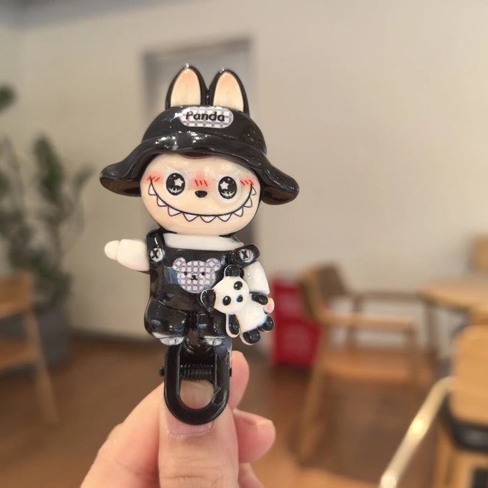 Wholesale handmade cartoon silver pin niche design earrings