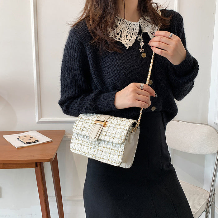 Wholesale Fashion Simple Shoulder Bag Casual Messenger Woolen Small Square Bag JDC-SD-ShengShi009