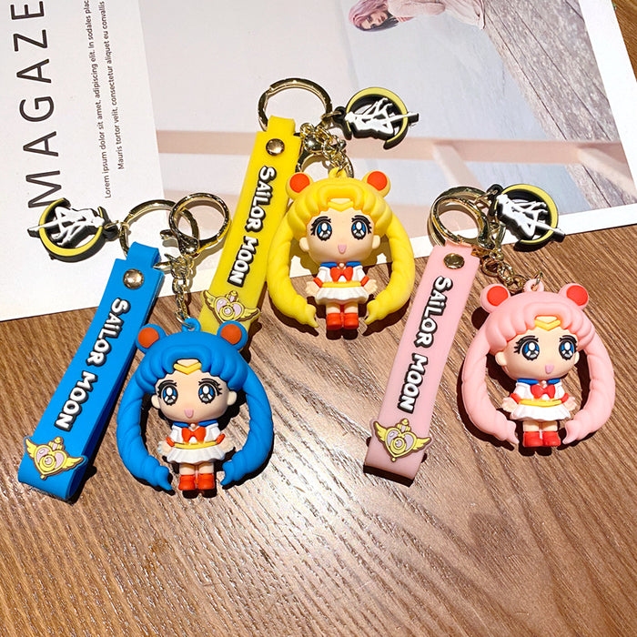 Wholesale Cartoon Cartoon keychain creative car key chain ring accessories bag pendant female