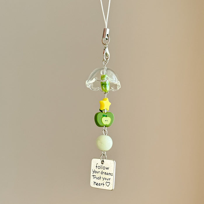 Wholesale Fruit Mobile Phone Pendant Girl's Heart Bag Pendant Gift Keychain