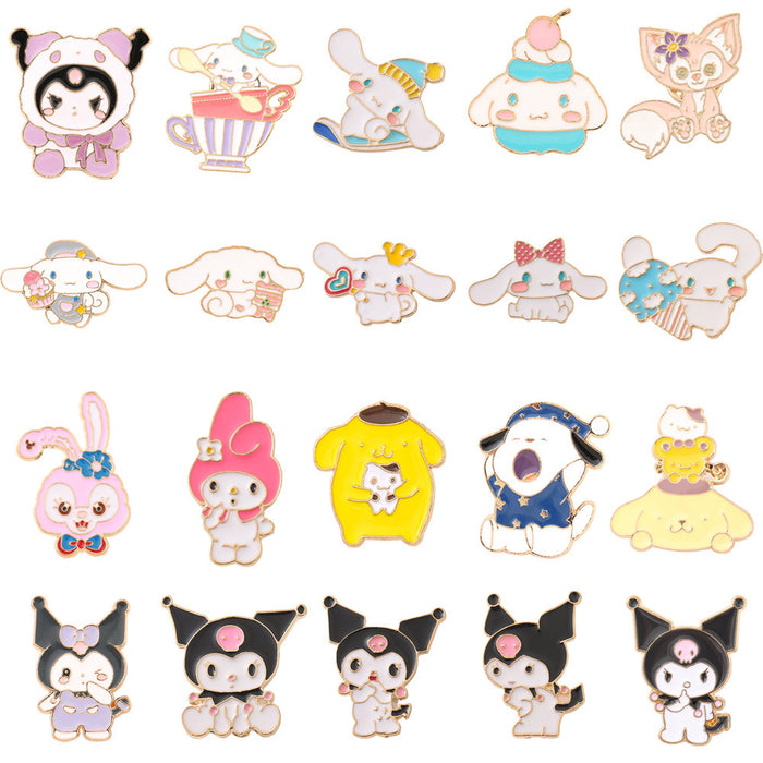 Wholesale Cartoon Metal Brooch Pin Custom Baked Paint Enamel Badge Gift