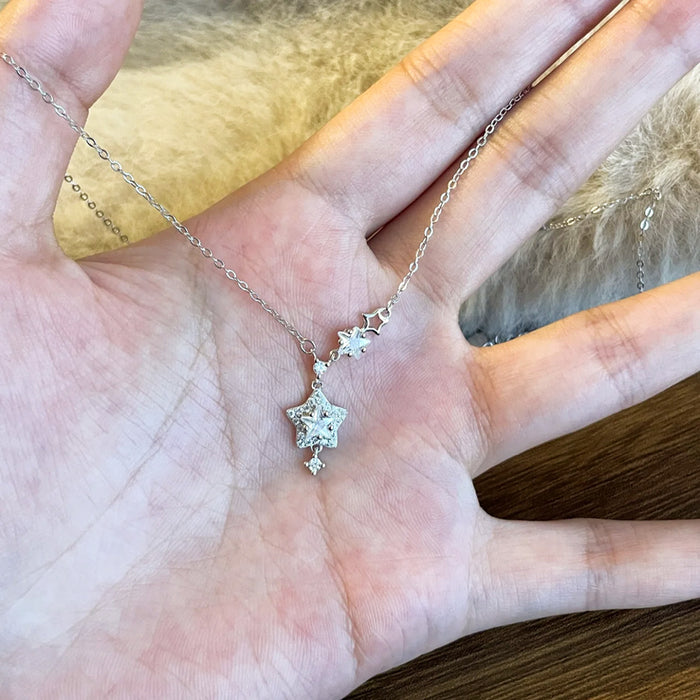 Wholesale Pendant women's light luxury titanium steel non fading necklace collarbone chain jewelry