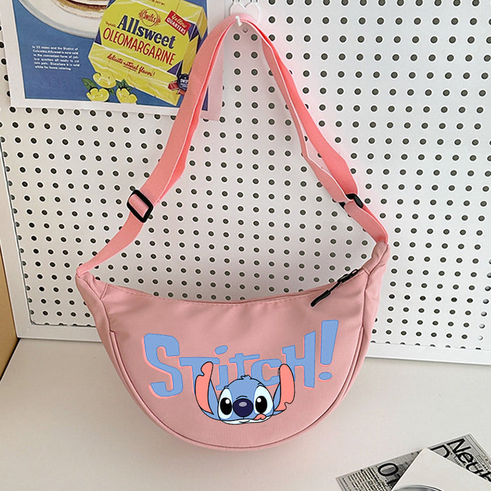 Wholesale Cartoon Print Nylon Crossbody Bag Women' s Bag Dumpling Bag Lightweight Simple Commuting