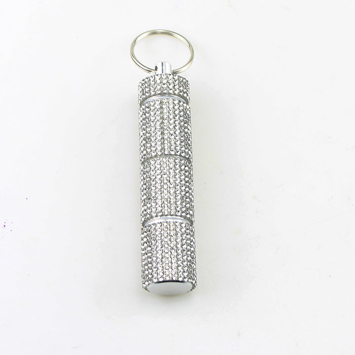 Wholesale Rhinestone Studded White 3 Compartment Pill Organizer Fashion Accessory Gift
