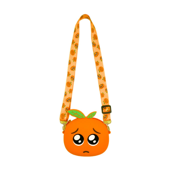 Wholesale Christmas  Orange Expression Bag Children's Silicone Bag  Coin Purse