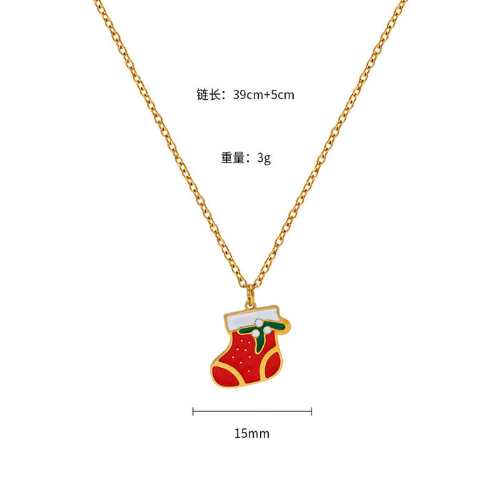 Wholesale Christmas new all-match atmosphere necklace