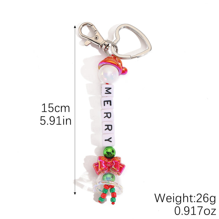 Wholesale Christmas-themed woven rope keychain bag charm