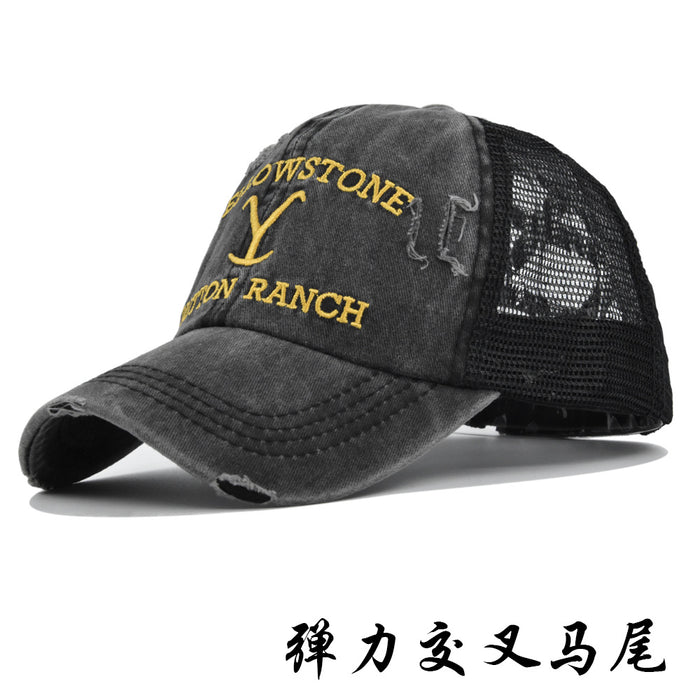 Wholesale Cotton Western Style Embroidered Baseball Cap JDC-FH-DeX006