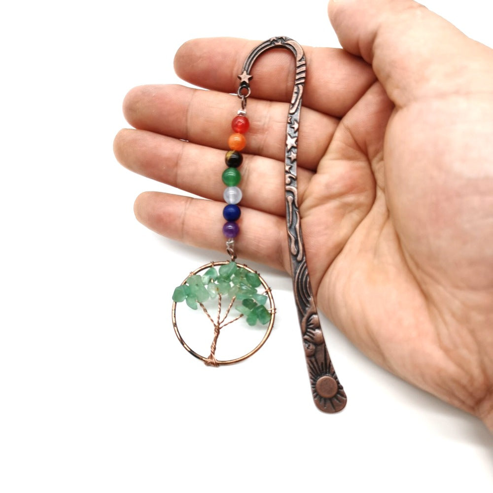 Wholesale Vintage Natural Crushed Stone Crystal Tree of Life Bookmark ...