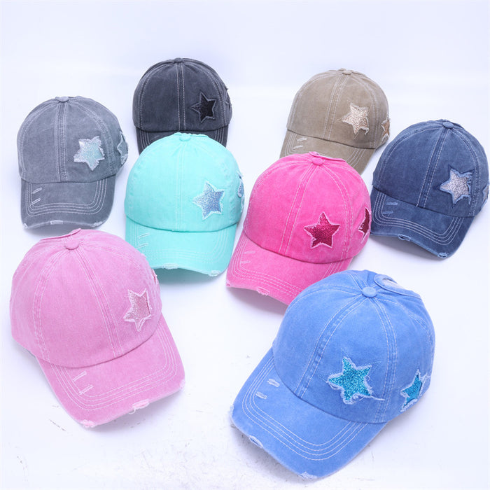 Wholesale Baseball cap for men, retro sun shading hat, washed cotton duckbill cap