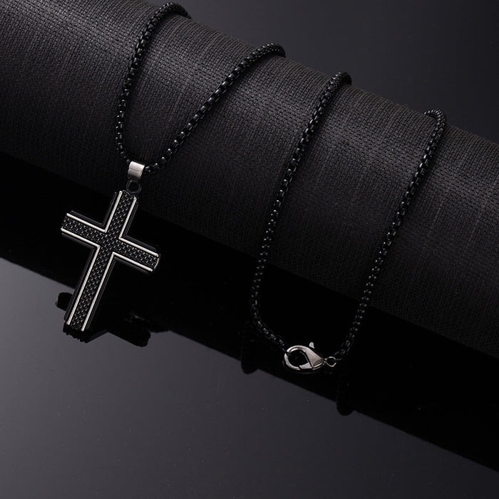 Wholesale Cross Necklace Titanium Steel Chain  sweater chain