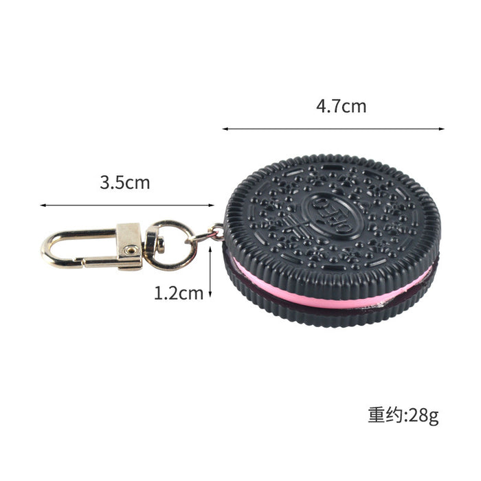 Wholesale Chocolate Cookie Simulation Food Keychain Trendy Fashion Decorative Bag Charm MOQ≥3
