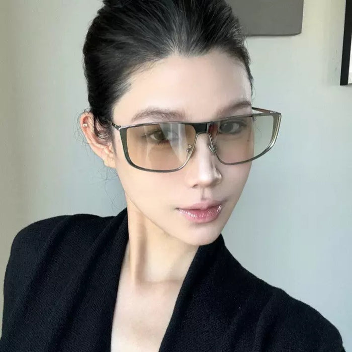 Wholesale Conjoined pilot style street photography sunglasses, fashionable sunglasses, outdoor UV protection