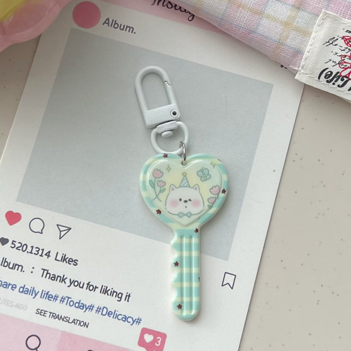 Wholesale Mint Green Cartoon Keychain