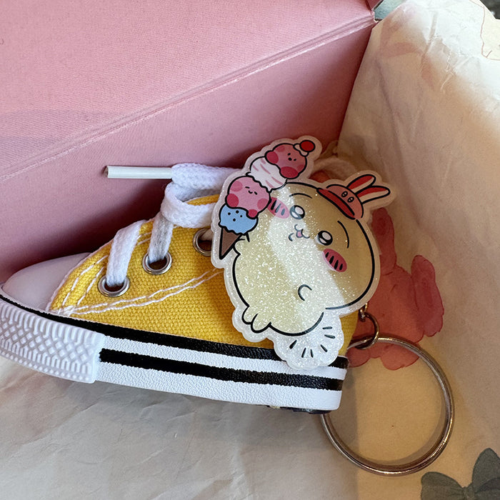 Wholesale Acrylic Rabbit White Shoes Keychain Couple Keychain