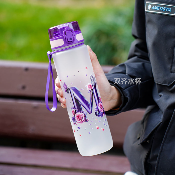Wholesale Simple letter water bottle