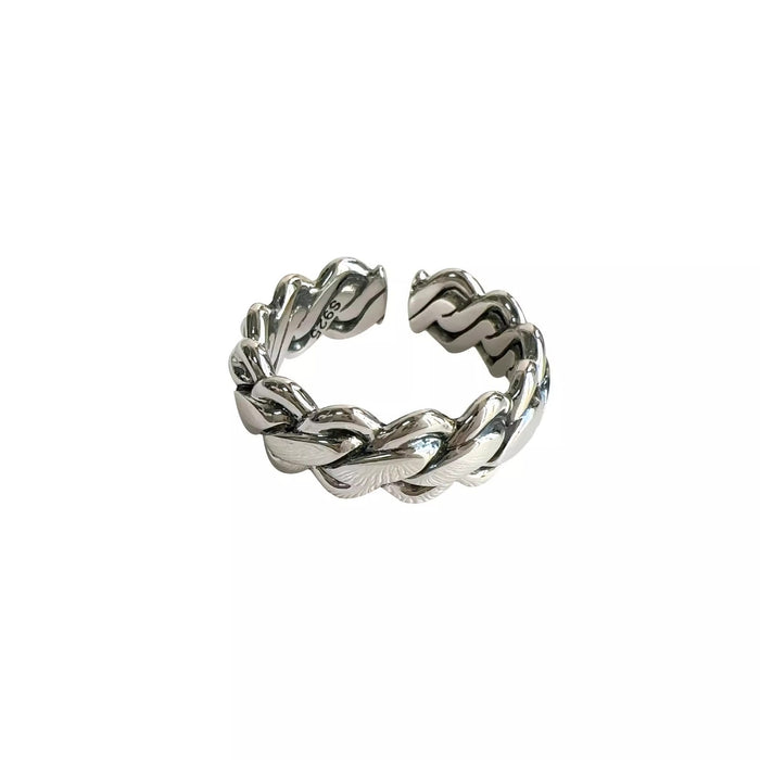Wholesale The ring is niche, high-end, personalized, retro textured, versatile, stackable, and adjustable