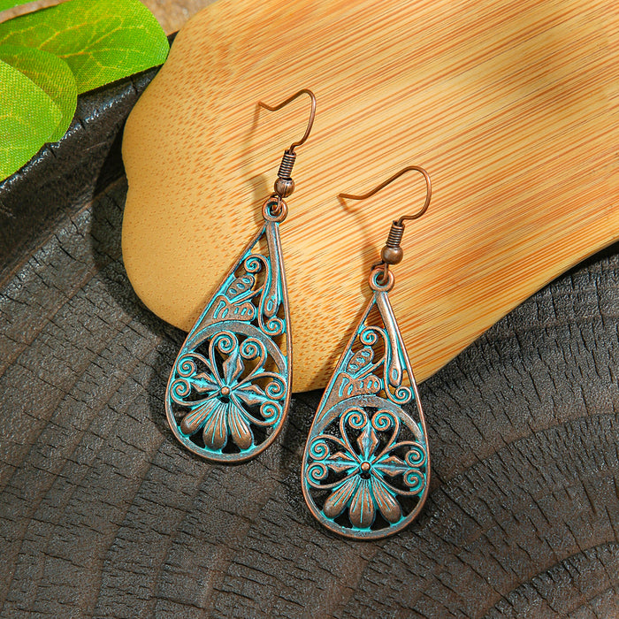 Wholesale Zinc Alloy Bohemian Turquoise Earring Set Fashion Jewelry Accessory MOQ≥2