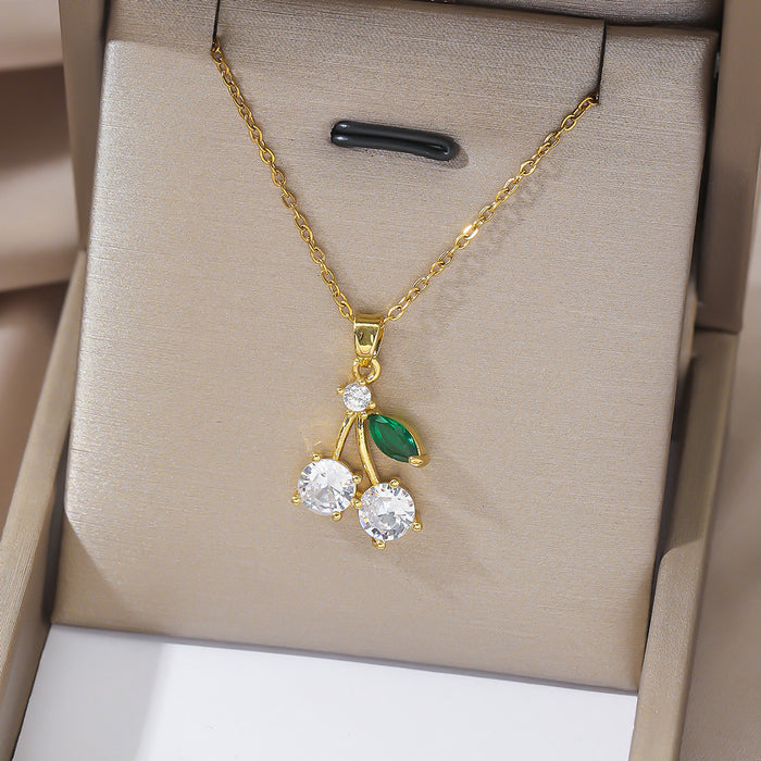 Wholesale Necklace Colored Zircon 26 English Letter Pendant Fashion Letter Pendant Jewelry