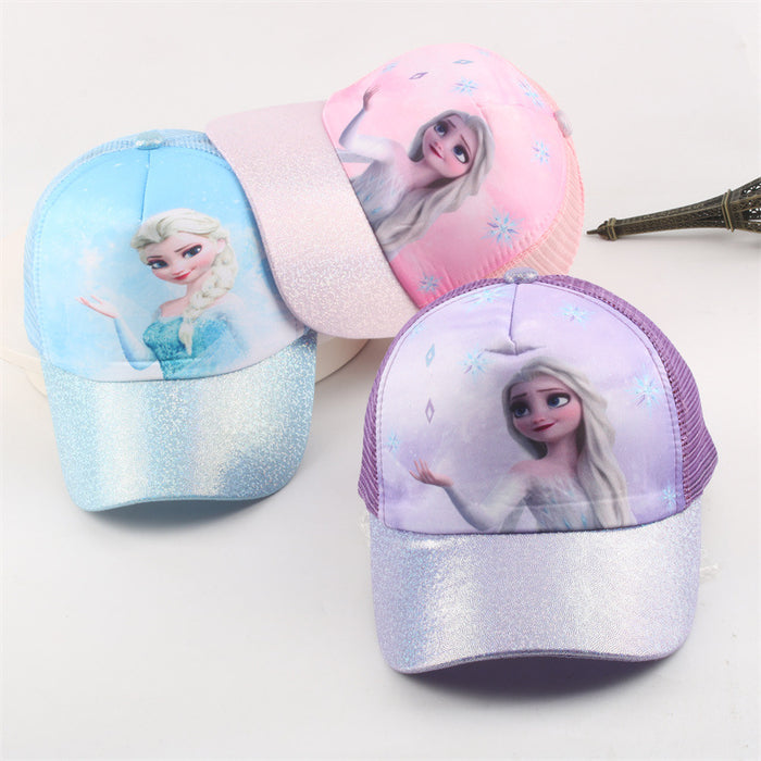 Wholesale Baby Hat Summer New Ice and Snow Girls Sunshade Cap Baseball Cap