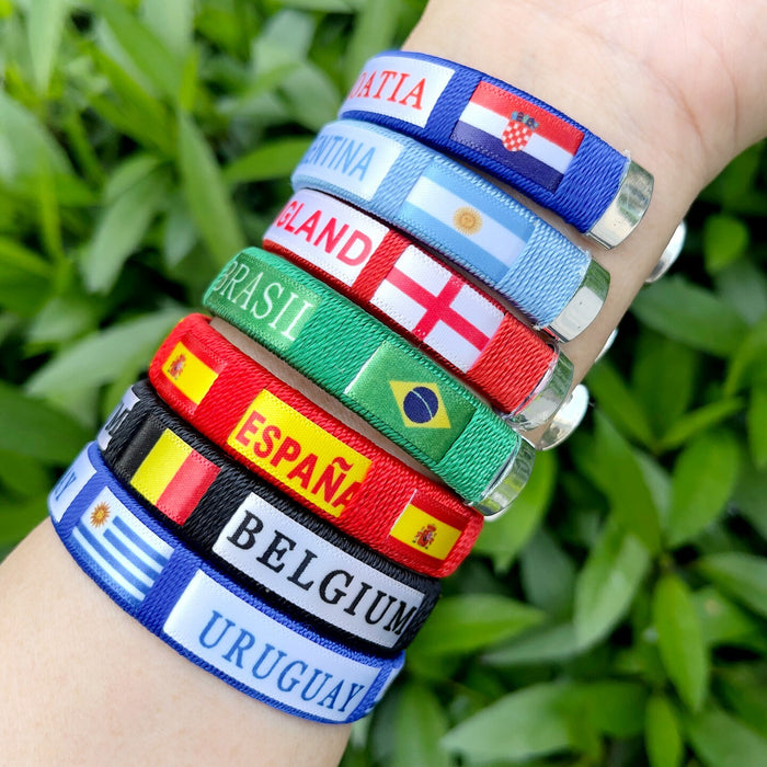 Wholesale World Cup Themed Bracelet Fan Souvenir Cheering Gift