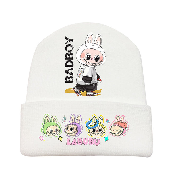 Wholesale   knitted hat autumn and winter new wool hat adult outdoor warm hat cross-border cartoon cold hat