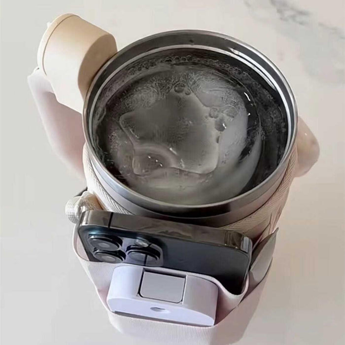 Wholesale Tumbler Capacity Footprint Handle Stainless Steel Large Capacity Ice Cup Car Cup  JDC-CUP-QN001