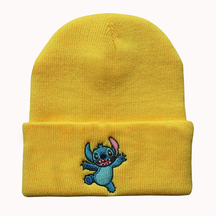 Wholesale Acrylic Cartoon Embroidery Knitted Beanie JDC-FH-LvH008