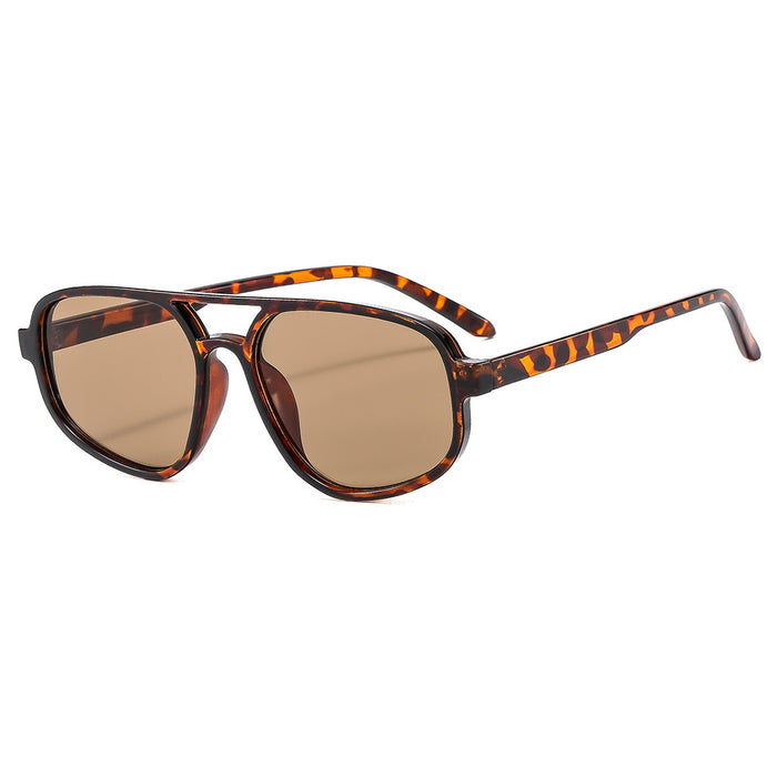 Wholesale  Sunglasses  Tea Sunglasses Women's Advanced Sense  Anti-UV Sunglasses