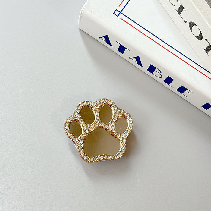 Wholesale Cat Claw Phone Stand with Glass Heart Mirror