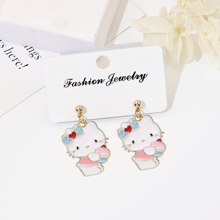 Wholesale S925 Silver Cartoon Earrings Flower Design Fashion Accessory Gift MOQ≥2