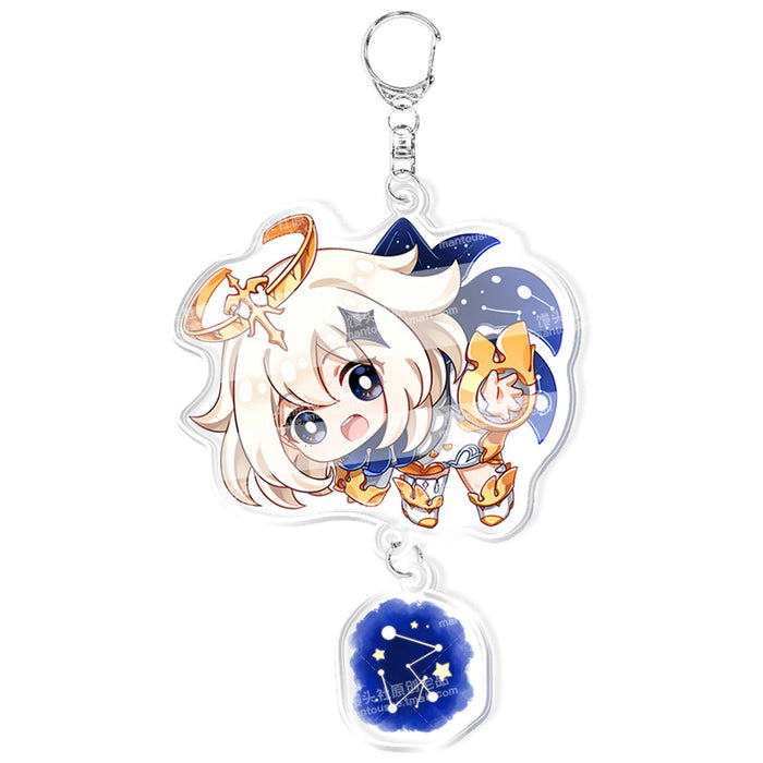 Wholesale Anime peripheral Yuan acrylic keychain accessory
