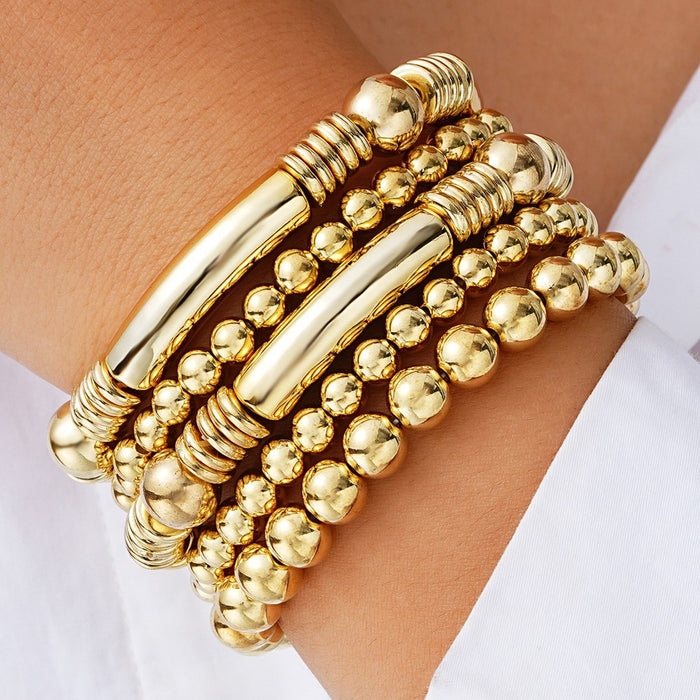 Wholesale CCB round pearl bow bracelet
