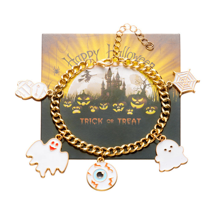 Wholesale  Series Jewelry Ghost Pumpkin Car Pendant Bracelet Cute Funny Cat Holiday Jewelry