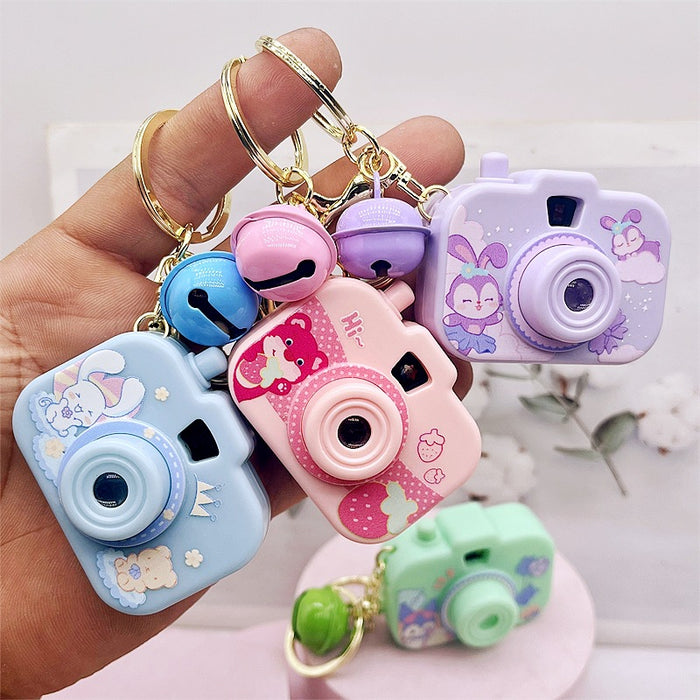Wholesale Projection camera keychain, children's toy backpack pendant