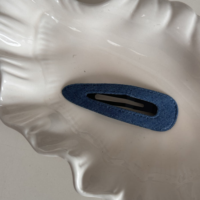 Wholesale Denim blue fabric bb clip cute dopamine baby hair clip broken hair side clip bangs hair accessories new