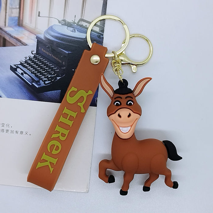 Wholesale Creative cartoon monster doll keychain pendant bag car keychain accessories