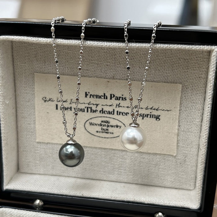 Wholesale Pearl necklace, women's minimalist temperament, collarbone chain, light luxury, niche high-end feel