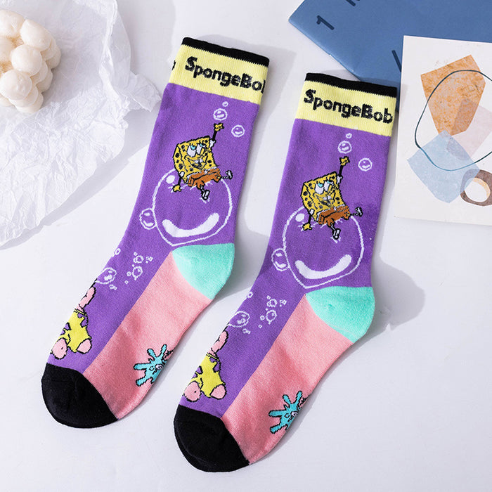 Wholesale Cartoon Trend Cotton Socks Stockings Breathable Sweat Absorbent JDC-SK-JSD002