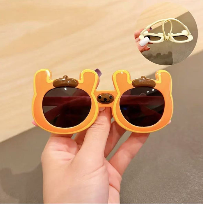 Wholesale Soft silicone sunglasses, cute cartoon polarized glasses, UV resistant sunshade sunglasses