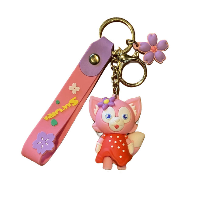 Wholesale Cute 3D Doll Silicone Keychain JDC-KC-MingT130