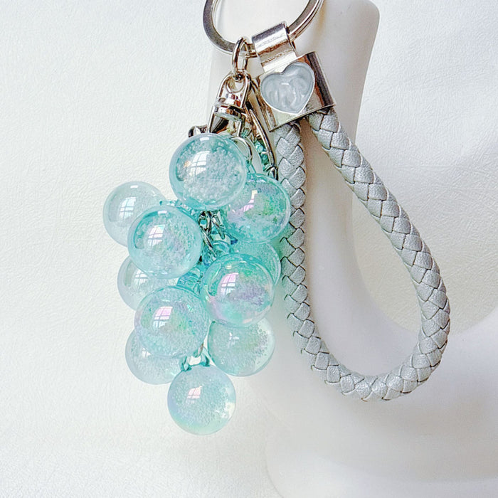 Wholesale Acrylic Grape Cluster Keychain - Cute Fruit Simulated Design MOQ≥6